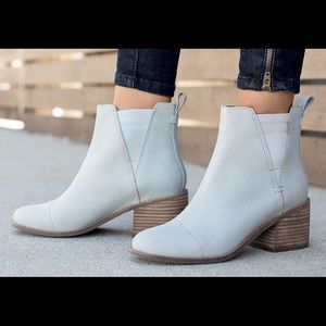 New Toms Esme Boot in Glacier Grey Leather
